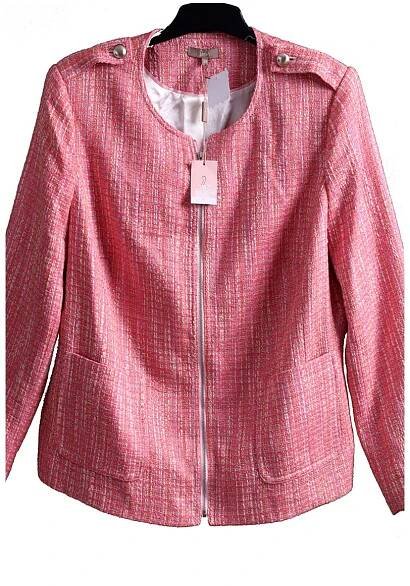 Dámské luxusní růžové sako / SOON / XXXL (50) / UK 22/ ANGLIE
