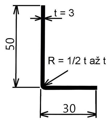 Jekl otevřený L 50×30×3 mm – 6 m | PRO-DOMA - Stavebniny PRO-DOMA | Váš dodavatel stavebních materiálů