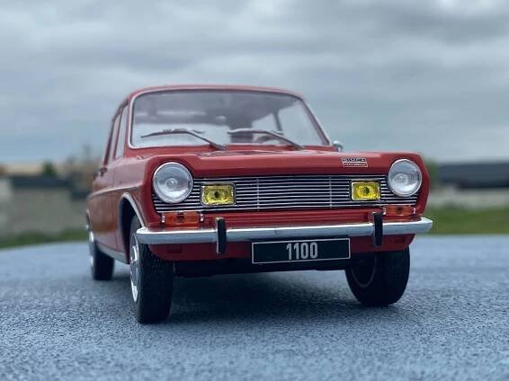 Model auta Simca 1100, červená, 1969. Mierka 1:24. - Automodelle - váš zberateľský obchod