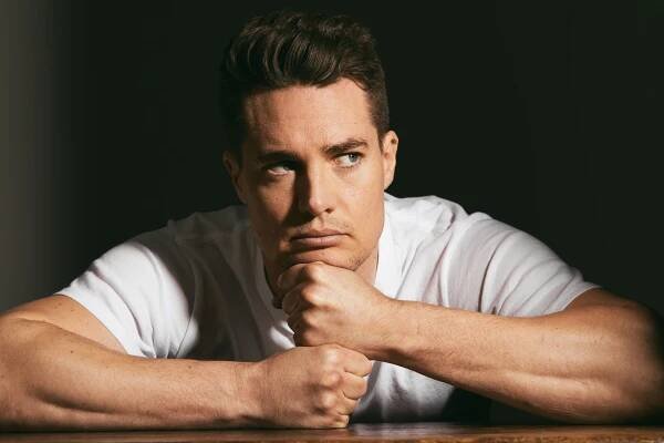 Alexander Dreymon photographed in New York City in March.