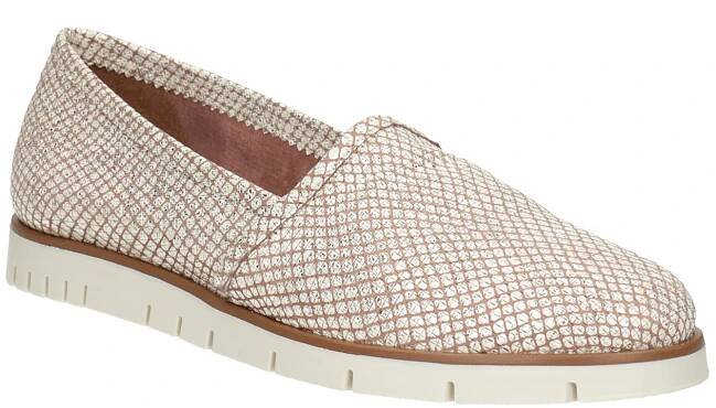 Dámské kožené Slip-on boty na výrazné podešvi