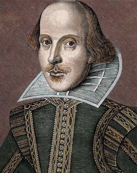 Illustration of William Shakespeare.