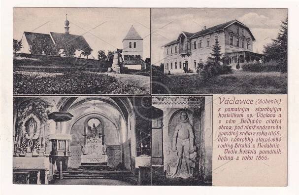 VÁCLAVICE DOBENÍN Provodov Šonov Nedabylice Hradec Králové 1866 NÁCHOD - Pohlednice místopis