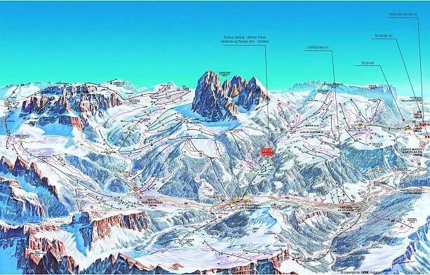 Alpy - Alpe di Siusi - Val Gardena / Seiser Alm - Gröden; noclegi, apartamenty & mieszkania wakacyjne, pokoje