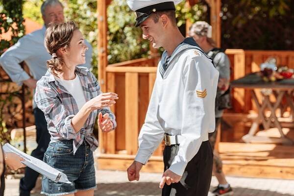 Rašn Jug - Z natáčení - Stasja Miloslavskaja, Rinal Muchamětov