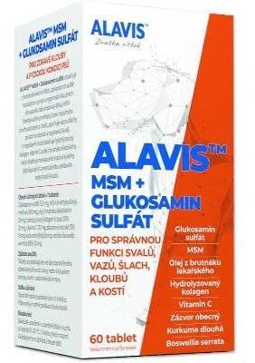 Alavis MSM+Glukosamin sulfát pro psy 60tbl