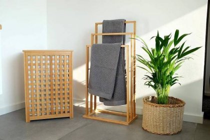 Koš na prádlo, bambus