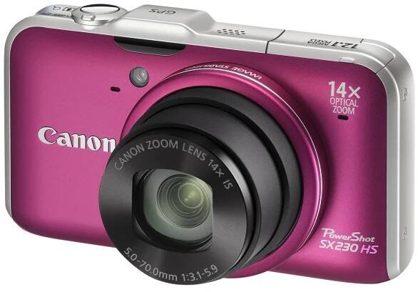 Canon PowerShot SX230 HS fialový