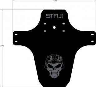 Outdoorweb.cz - Gunk Guard Skull šedá - Blatník na kolo - STFU - 232 Kč - outdoorové oblečení a vybavení shop