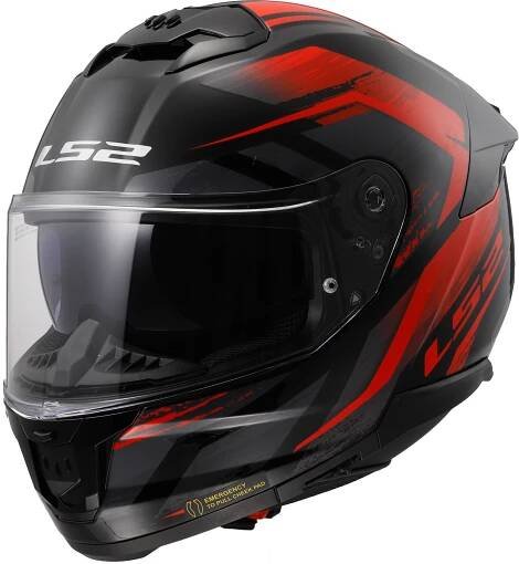 Integrální přilba na motorku LS2 FF808 Stream II Fury černo-červená