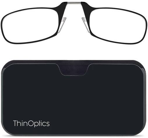 Sleek design meets universal comfort. Our Readers adapt to you, offering a barely-there feel with durability. Paired with with a black case: minimalist design, thin frames, and compact for portability.