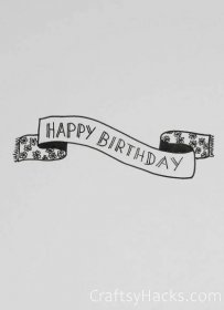 birthday banner happy birthday doodle