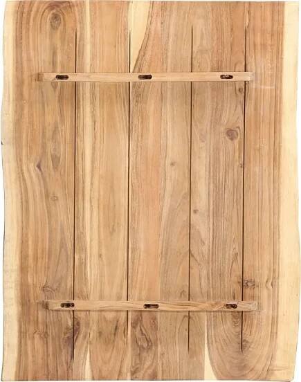 vidaXL Stolní deska masivní akáciové dřevo 80 x (50–60) x 3,8 cm