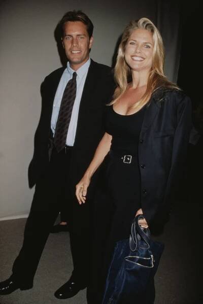 Christie Brinkley and Peter Cook in 1996. 