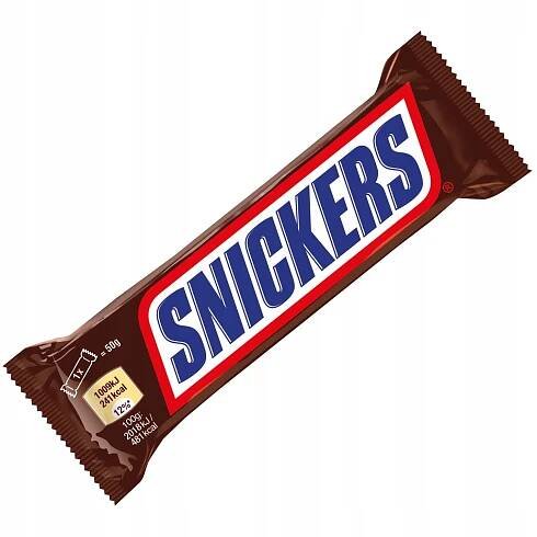 37a - Snickers Mini Tyčinka Ořechy Čokoláda Nugát 19,7g 1 Ks