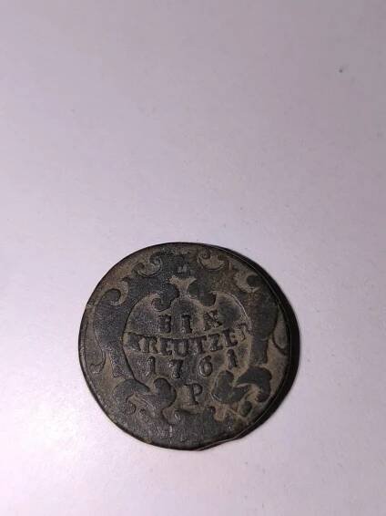 EIN KREUTZER 1761 P, MARIE TEREZIE - Numismatika