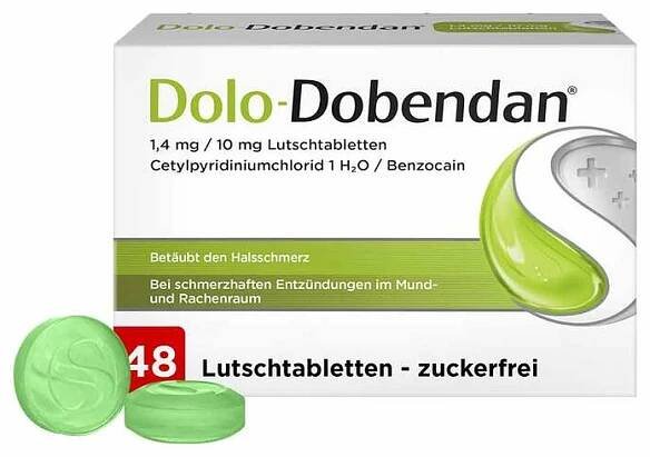 DOLO-DOBENDAN 1,4 mg/10 mg pastilky, 48 ks