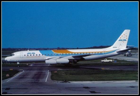 Letadlo - Douglas DC 8 .32 , letectví , /350/ - Pohlednice