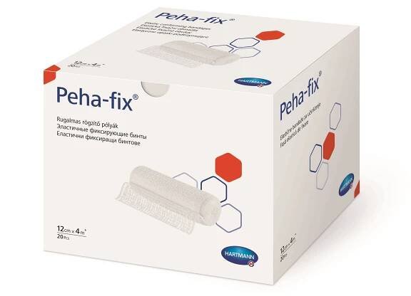 Peha Fix 12 cm x 4 m obinadlo elastické fixační 20 ks