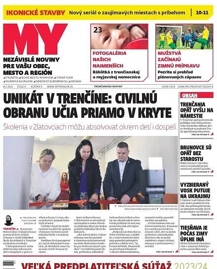 O unikátnom kryte i protivládnom proteste v Trenčíne. Vyšli nové MY ...