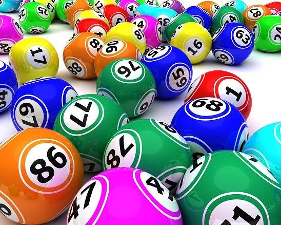 Sada míčků bingo colouored — Stock obrázek
