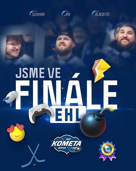 HC Kometa Brno » EHL: Kometa porazila Spartu a poprvé v historii si zahraje o titul