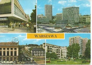 Varšava - Polsko - Pohlednice