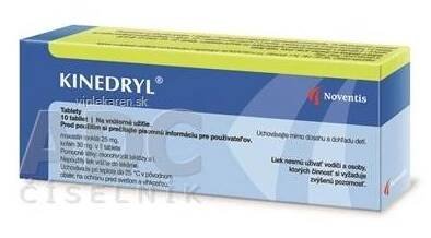 Kinedryl tbl. 10 x 25 mg / 30 mg