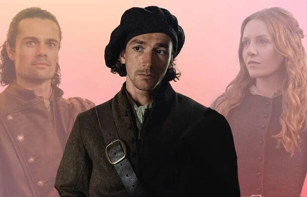 Jamie Roy, Rory Alexander and Harriet Slater on 'Outlander: Blood of My Blood'