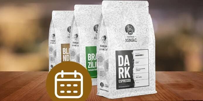 Kávové předplatné z Pražírny Ignác: balíček kávy domů i do práce po dobu 3-12 měsíců, zrnka i mletá