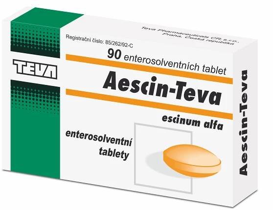 Aescin Teva 20 mg 90 tablet