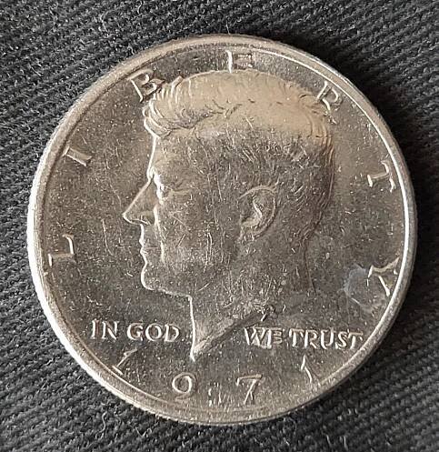 TOP USA, krásná mince - Half Dollar 1971 Kennedy  - Numismatika