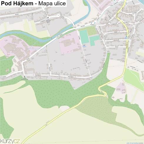 Pod Hájkem - mapy | Kurzy.cz