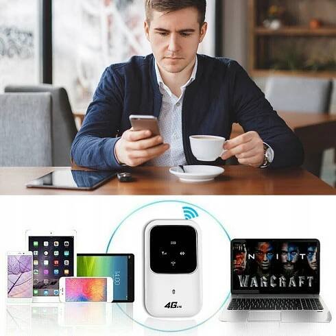 PŘENOSNÝ BEZDRÁTOVÝ WIFI ROUTER 4G, MOBILNÍ WIFI HOTSPOT ROUTER 150 MB/S Podporované standardy LTE
