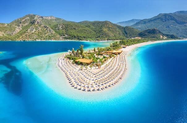 Modrá laguna, Ölüdeniz, Turecko