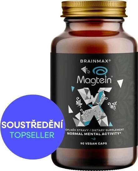 BrainMax Magtein, Hořčík L-Treonát, 90 kapslí