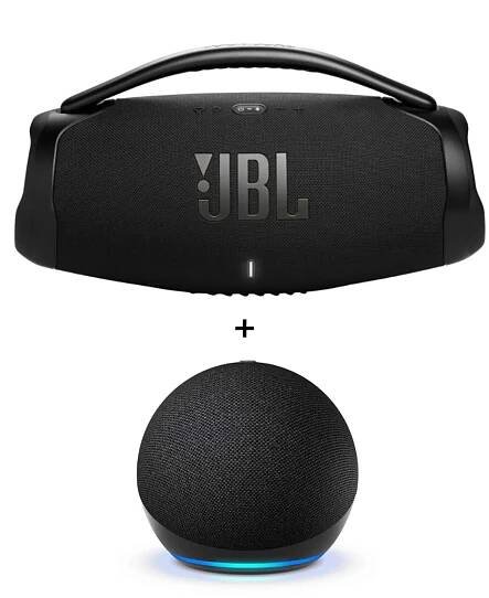 JBL Boombox 3 Wi-Fi + Amazon Echo Dot (5th Gen.)