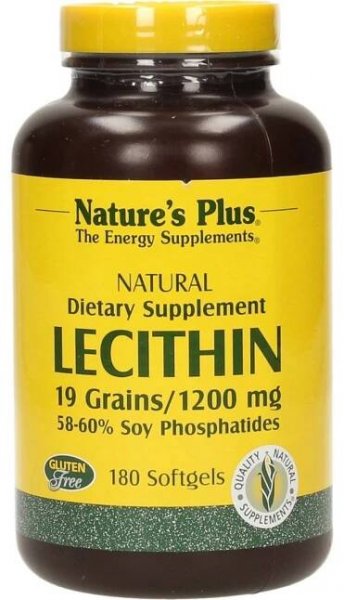 Nature's Plus Lecithin 1200 mg, 90 měkkých kapslí