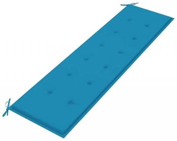 Greatstore Podsedák na zahradní lavici, modrý, 180x50x3 cm