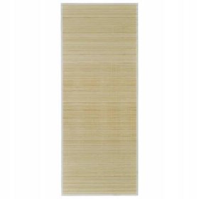 Bambusová rohož na podlahu, 100x160 cm, přírodní
