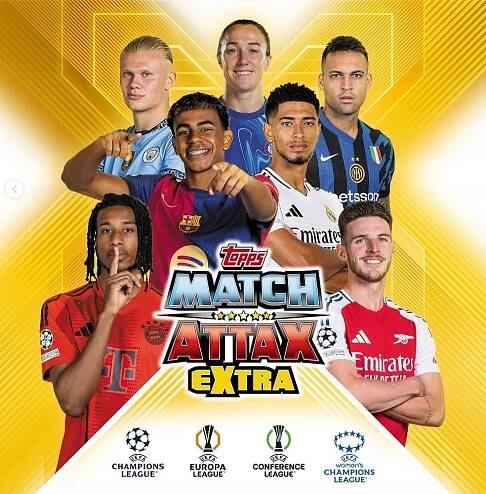 MEGA Multipack Match Attax Extra 2025 Topps Liga mistrů Fotbalové karty - Allegro