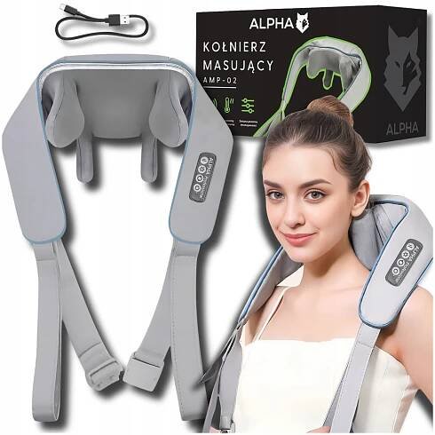 MASÁŽNÍ LÍMEC MASÁŽNÍ PŘÍSTROJ NA KRK A MASÁŽ KRKU PŘÍSTROJ NA MASÁŽ KRKU ALPHA AMP-02