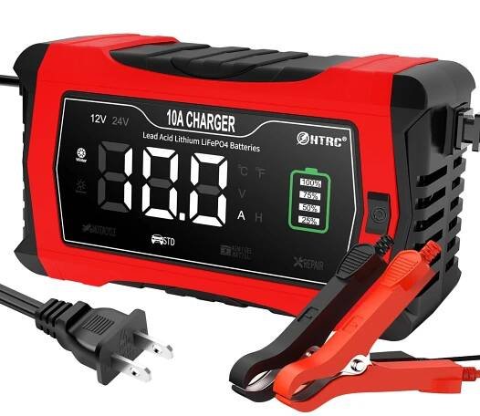 Nabíječka autobaterií, 12V 10A a 24V plně automatická nabíječka trickle Desulfátor,
