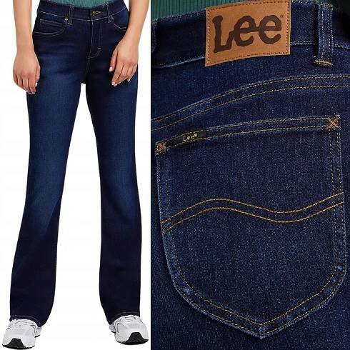 Dámské džíny Lee ULC BOOTCUT DŽÍNY POHODLNÉ ROZŠÍŘENÉ DÁMSKÉ DŽÍNOVÉ KALHOTY W26 L31