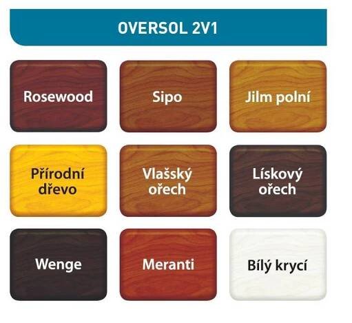 Xyladecor Oversol 2v1 Rosewood 5l tixotropní silnovrstvá lazura | Hrabáček