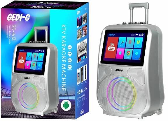GD-1413 8 inch 60W Karaoke video Speaker - GEDI-G