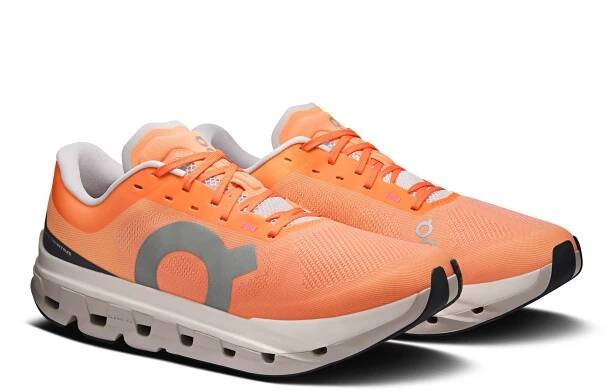 On Cloudflow 5 Tangerine & Silver Men Road running Shoes