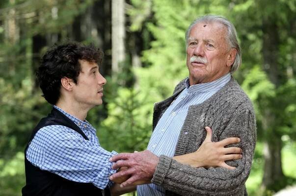 Zločin v Alpách - Pád do rokle - Z filmu - Klaus Steinbacher, Franz Buchrieser