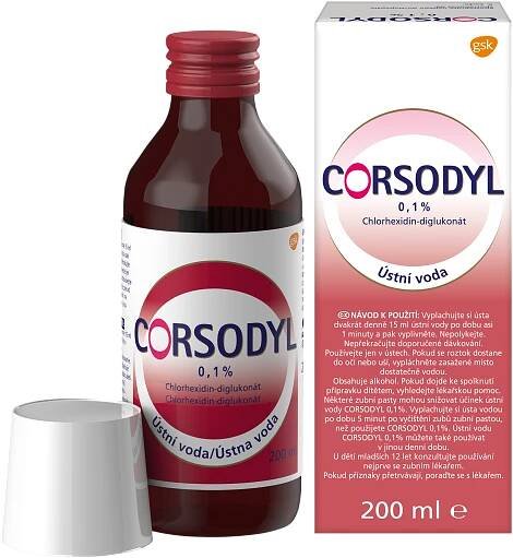 Corsodyl - Ústní voda na zánět dásní 0,1 % | Rossmann.cz 