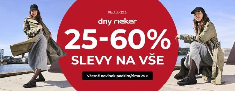Dny Rieker 25-60 % na vše